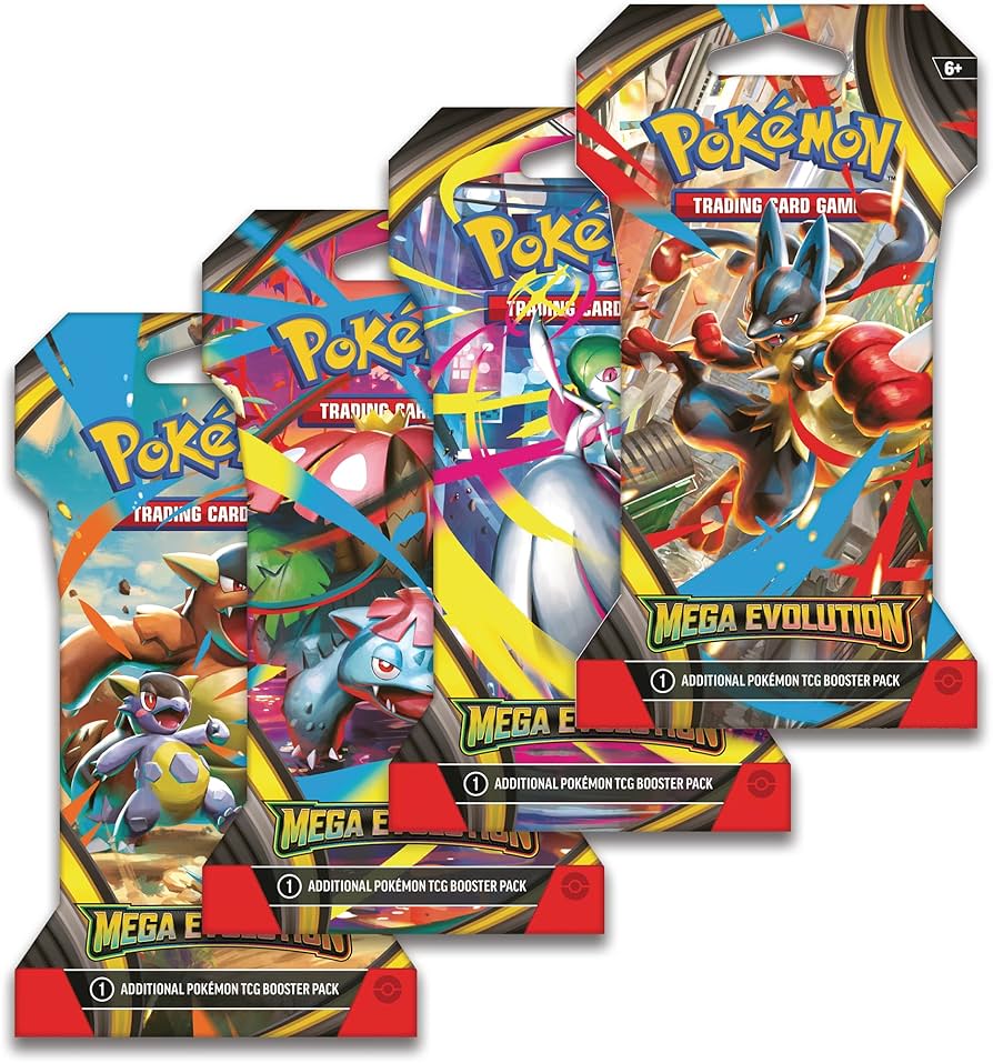 (10) Mega Evolution Sleeved Packs